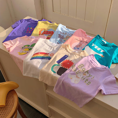 Playera Infantil Estampada con Diseños de Dibujos Animados - Image 36