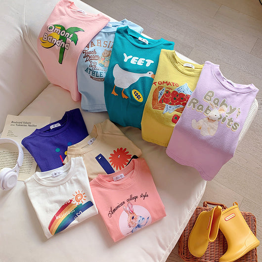 Playera Infantil Estampada con Diseños de Dibujos Animados - Image 37