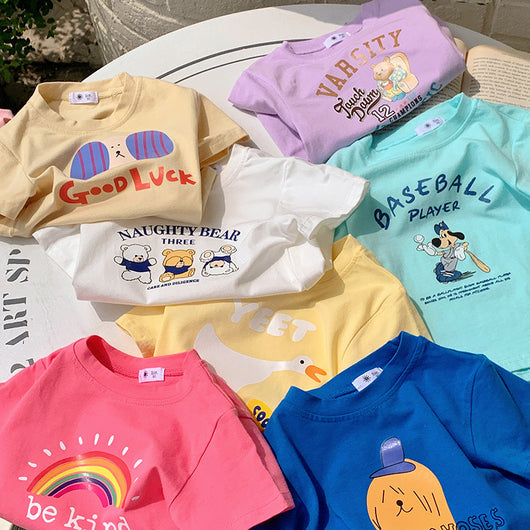 Camiseta Infantil Manga Corta para Verano - Image 28
