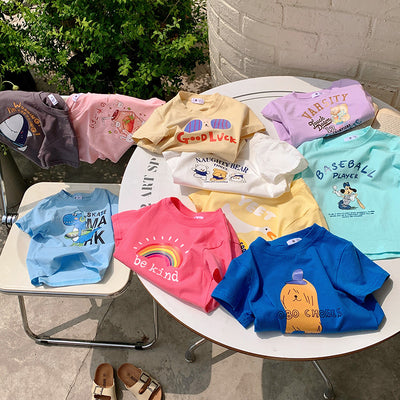 Camiseta Infantil Manga Corta para Verano - Image 33