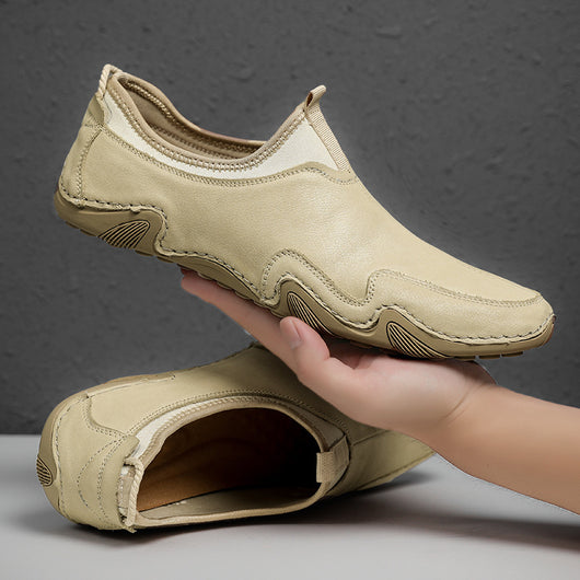 Zapatos Casuales de Cuero para Hombre - Mocasines Piel Gamuza Talla Grande - Image 8