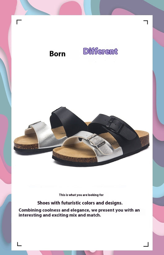 Sandalias de Corcho Planas a Juego para Parejas - Estilo Ins Verano Playa Talla Grande - Image 19