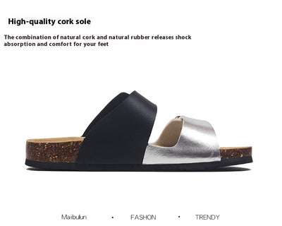 Sandalias de Corcho Planas a Juego para Parejas - Estilo Ins Verano Playa Talla Grande - Image 21
