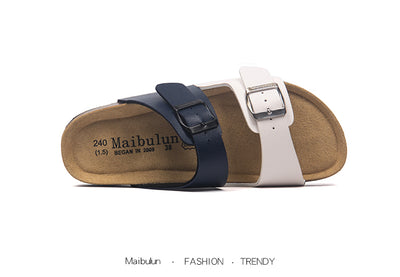 Sandalias de Corcho Planas a Juego para Parejas - Estilo Ins Verano Playa Talla Grande - Image 22