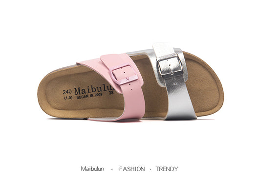 Sandalias de Corcho Planas a Juego para Parejas - Estilo Ins Verano Playa Talla Grande - Image 25