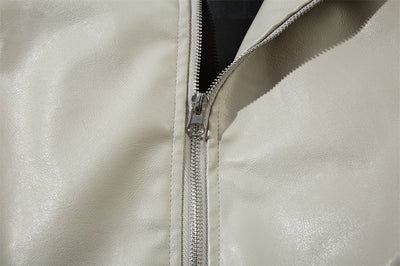 Chaqueta de Cuero PU Estilo Europeo Americano con Estampado Automotriz - Image 25