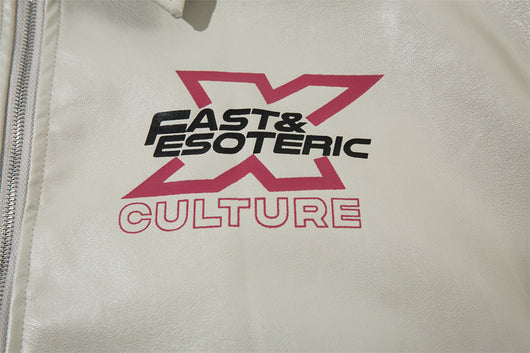 Chaqueta de Cuero PU Estilo Europeo Americano con Estampado Automotriz - Image 31