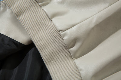 Chaqueta de Cuero PU Estilo Europeo Americano con Estampado Automotriz - Image 36