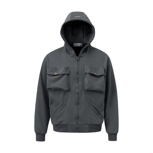 Suéter Hoodie Oversized para Hombre con Bolsillos de Diseño Dimensional - Image 33
