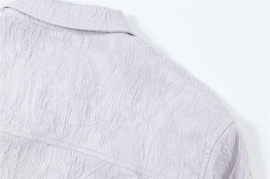 Camisa de Manga Larga con Textura Plisada - Image 22