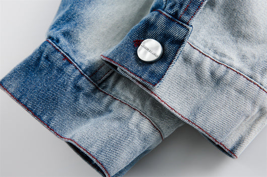 Chaqueta Denim Tie-Dye Degradado - Diseño Exclusivo Primavera Otoño - Image 27