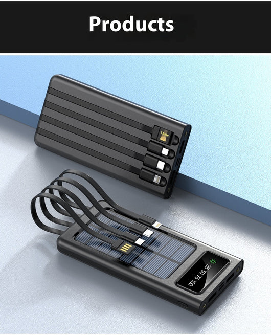 Batería Solar Portátil de 4 Cables para Teléfonos Móviles - Image 23