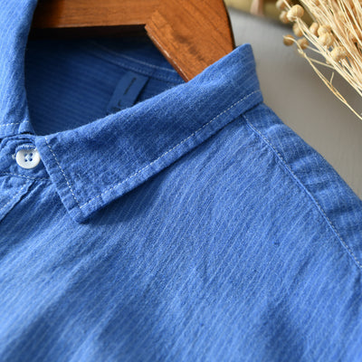 Camisa Casual de Rayas Transpirable para Hombre - Image 22