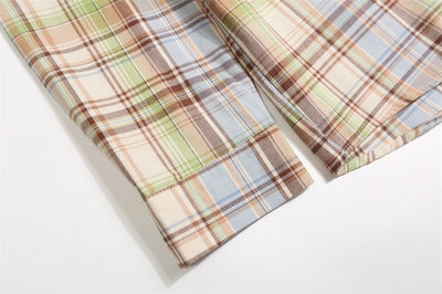 Camisa Polo Casual con Bolsillo Bordado y Cuadros - Image 17