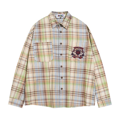 Camisa Polo Casual con Bolsillo Bordado y Cuadros - Image 20
