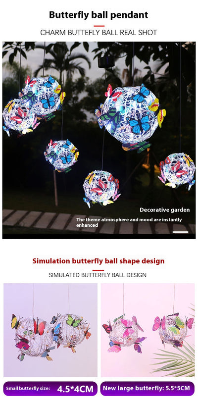 Lámpara Solar Colgante Decorativa con Mariposas Iluminadas - Image 20