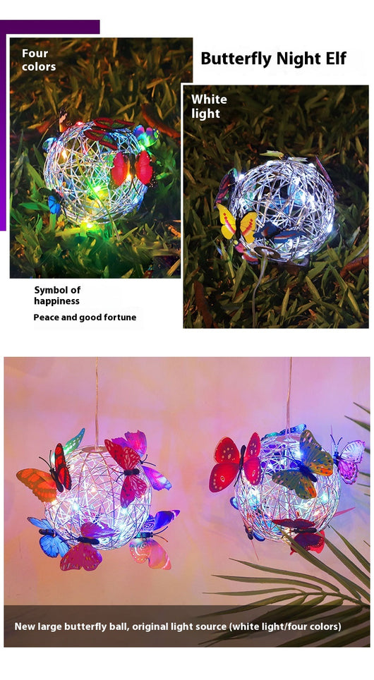 Lámpara Solar Colgante Decorativa con Mariposas Iluminadas - Image 21