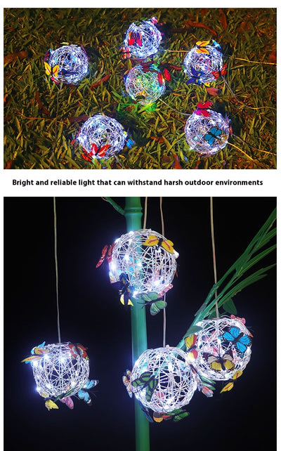 Lámpara Solar Colgante Decorativa con Mariposas Iluminadas - Image 25