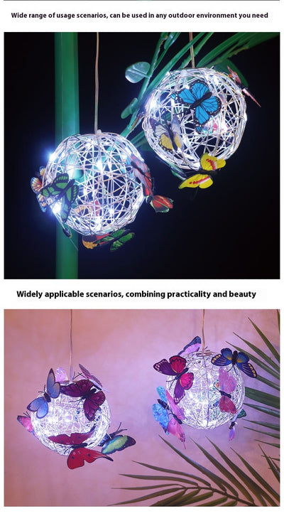 Lámpara Solar Colgante Decorativa con Mariposas Iluminadas - Image 26