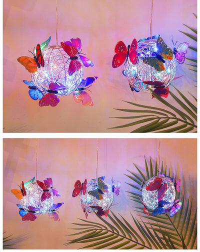 Lámpara Solar Colgante Decorativa con Mariposas Iluminadas - Image 27