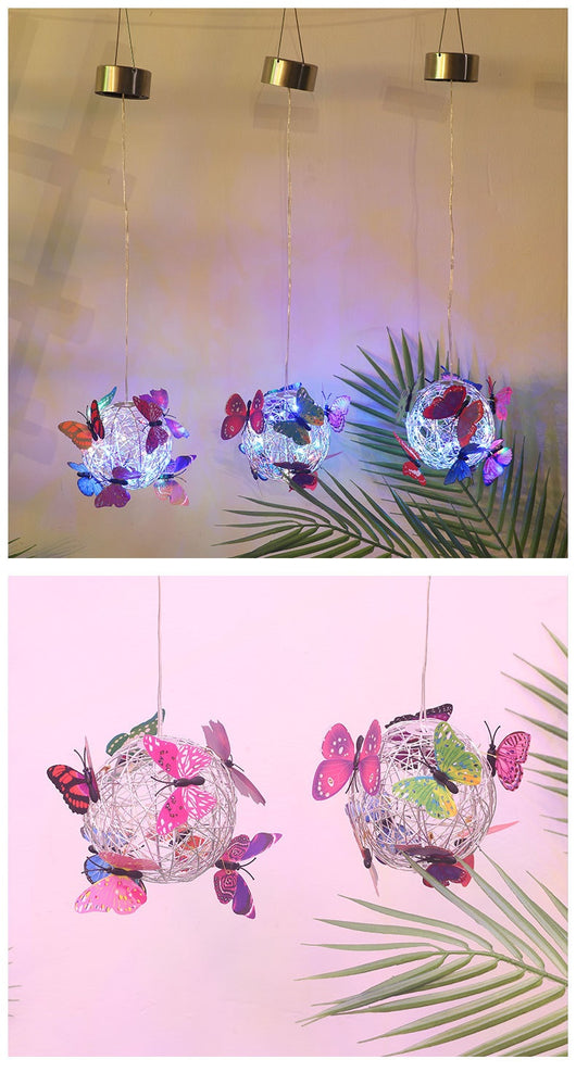 Lámpara Solar Colgante Decorativa con Mariposas Iluminadas - Image 28