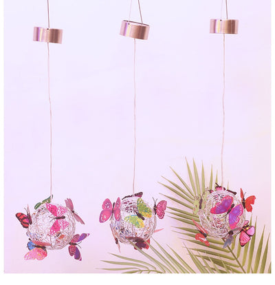 Lámpara Solar Colgante Decorativa con Mariposas Iluminadas - Image 29