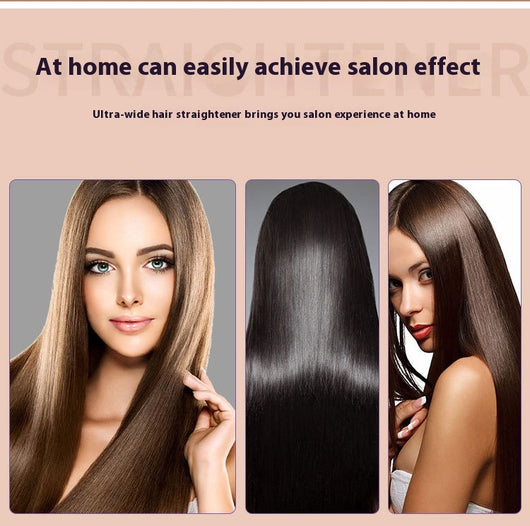 Black two-in-one hot air hair curler and straightener with a protective cap, temperature settings, and power button. - Image 12