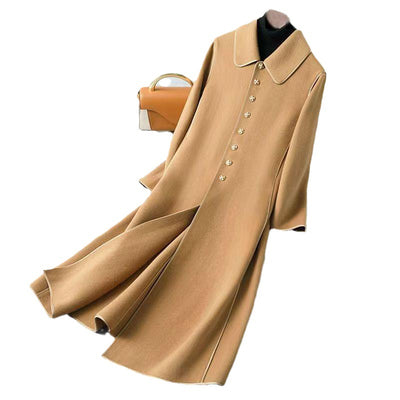 Abrigo Largo Elegante para Mujer Hasta la Rodilla - Image 17