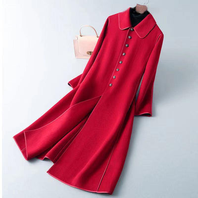 Abrigo Largo Elegante para Mujer Hasta la Rodilla - Image 18