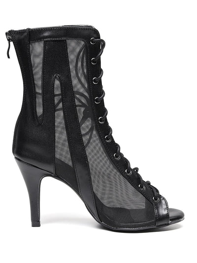 Botas Negras de Tacón Alto para Danza Latina - Image 9