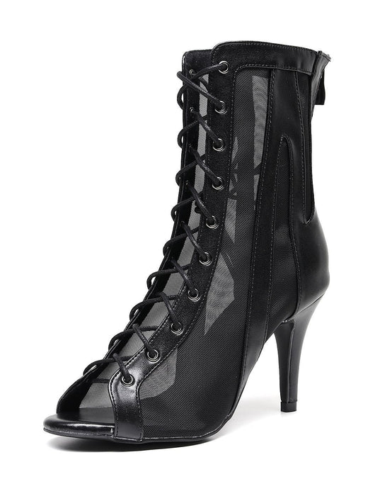 Botas Negras de Tacón Alto para Danza Latina - Image 11