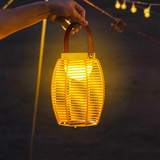 Luces Solares Decorativas Tejidas en Bambú - Image 24