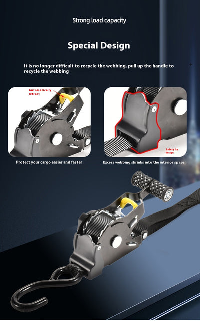 Correa Automática Reutilizable para Sujeción de Equipaje en Auto y Moto - Image 21
