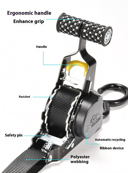 Correa Automática Reutilizable para Sujeción de Equipaje en Auto y Moto - Image 26