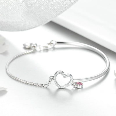 Pulsera de Plata Esterlina 925 con Corazón para Mujer - Image 8