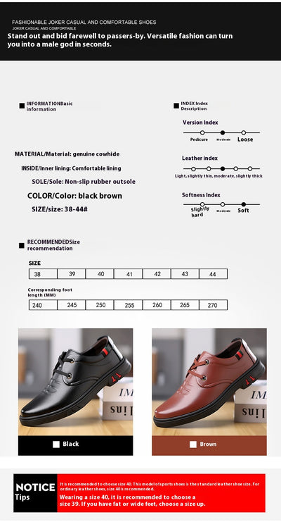 Zapatos Casuales de Cuero Suave con Punta Redonda - Image 20
