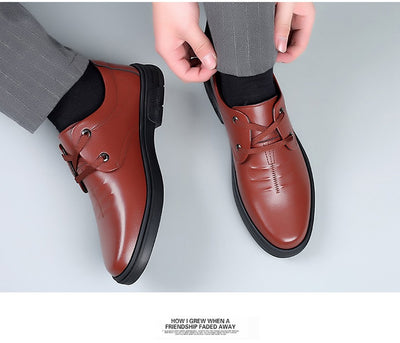 Zapatos Casuales de Cuero Suave con Punta Redonda - Image 21