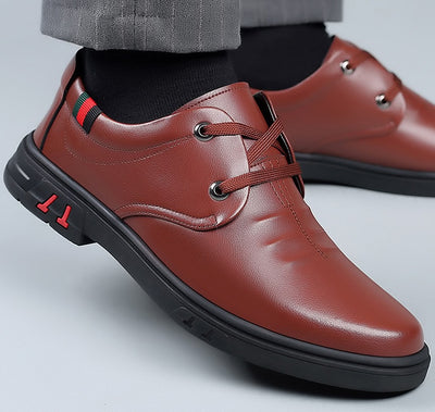 Zapatos Casuales de Cuero Suave con Punta Redonda - Image 25