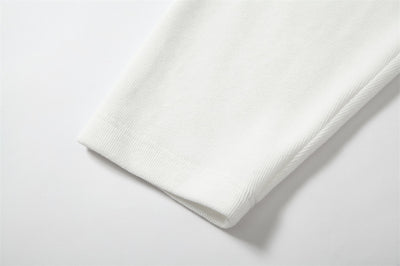 Playera Suelta con Diseño de Cuentas Abstractas y Solapas para Hombre - Image 26