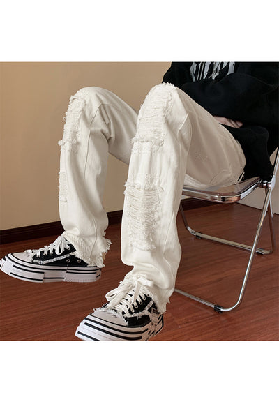 Pantalones Vaqueros Rotos Slim Bootcut para Hombre - Image 30