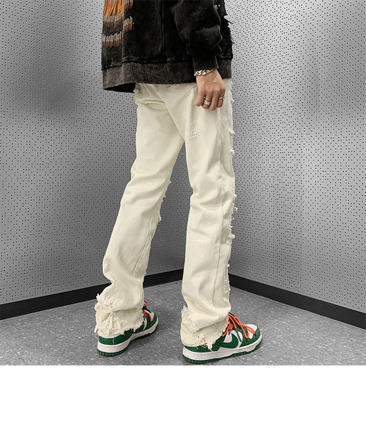 Pantalones Vaqueros Rotos Slim Bootcut para Hombre - Image 31