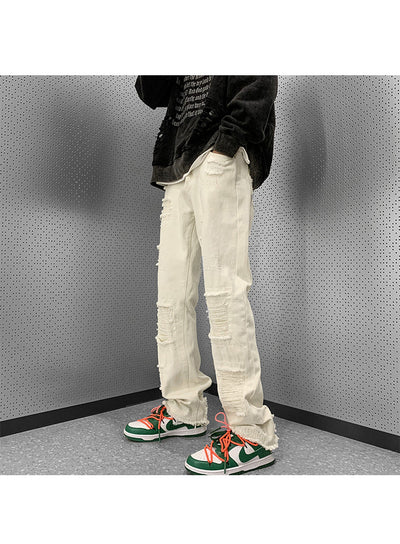 Pantalones Vaqueros Rotos Slim Bootcut para Hombre - Image 33