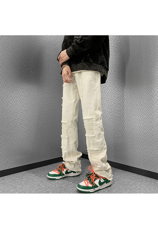 Pantalones Vaqueros Rotos Slim Bootcut para Hombre - Image 39