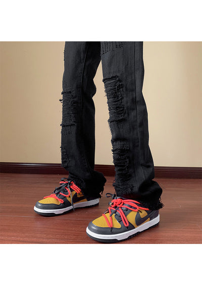 Pantalones Vaqueros Rotos Slim Bootcut para Hombre - Image 40