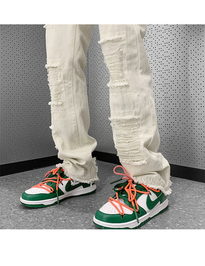 Pantalones Vaqueros Rotos Slim Bootcut para Hombre - Image 44
