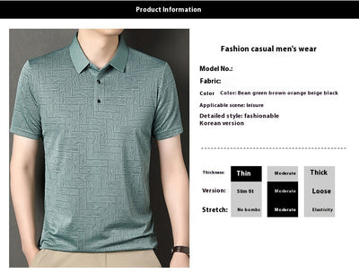 Camiseta Fresca de Seda de Hielo con Estampado Moderno para Hombre - Image 38