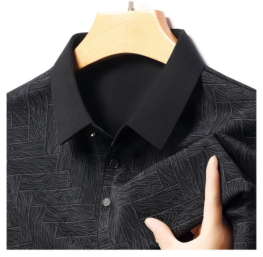 Camiseta Fresca de Seda de Hielo con Estampado Moderno para Hombre - Image 49