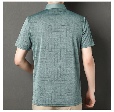Camiseta Fresca de Seda de Hielo con Estampado Moderno para Hombre - Image 57