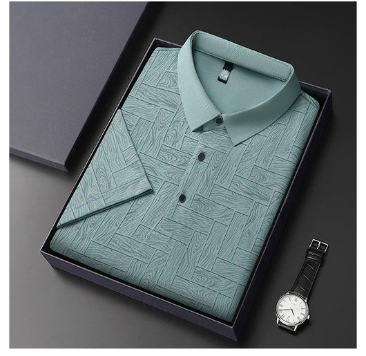 Camiseta Fresca de Seda de Hielo con Estampado Moderno para Hombre - Image 61