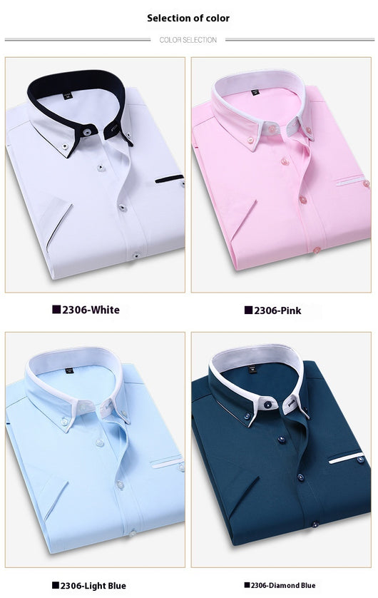 Camisa Casual Slim Fit Sin Planchado para Hombre - Image 20